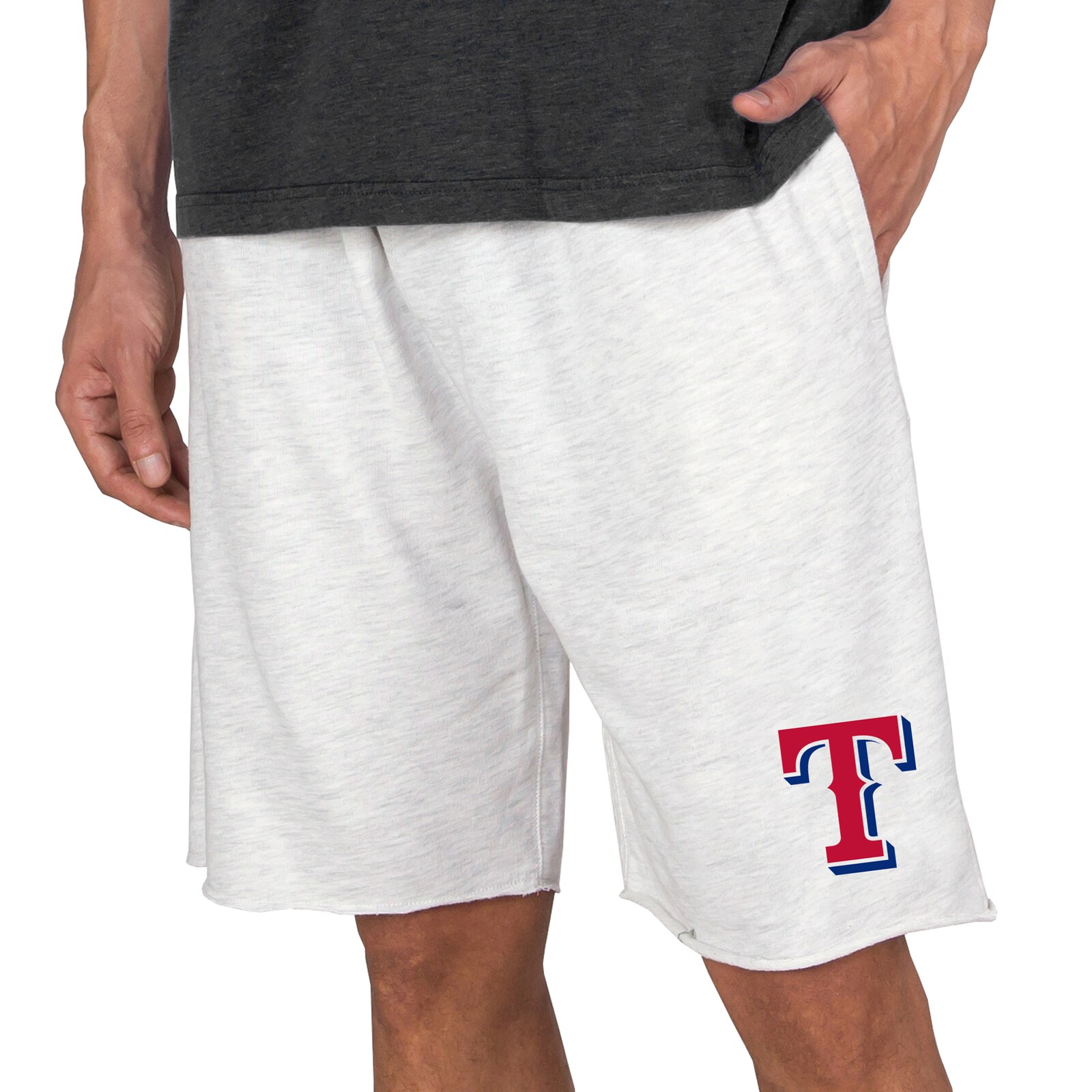 남성용 Texas Rangers Concepts Sport 오트밀 Mainstream Terry 트라이블렌드 반바지 상세 이미지 2