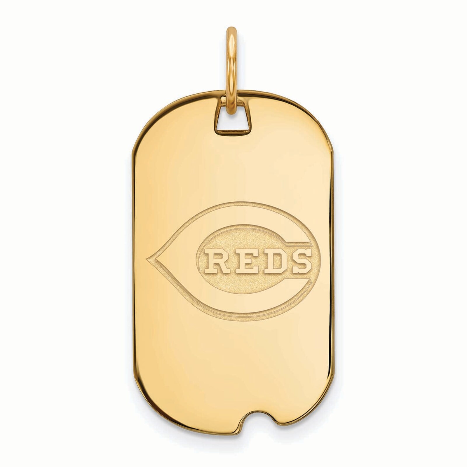 여성용 Cincinnati Reds 골드 도금 스몰 도그 태그