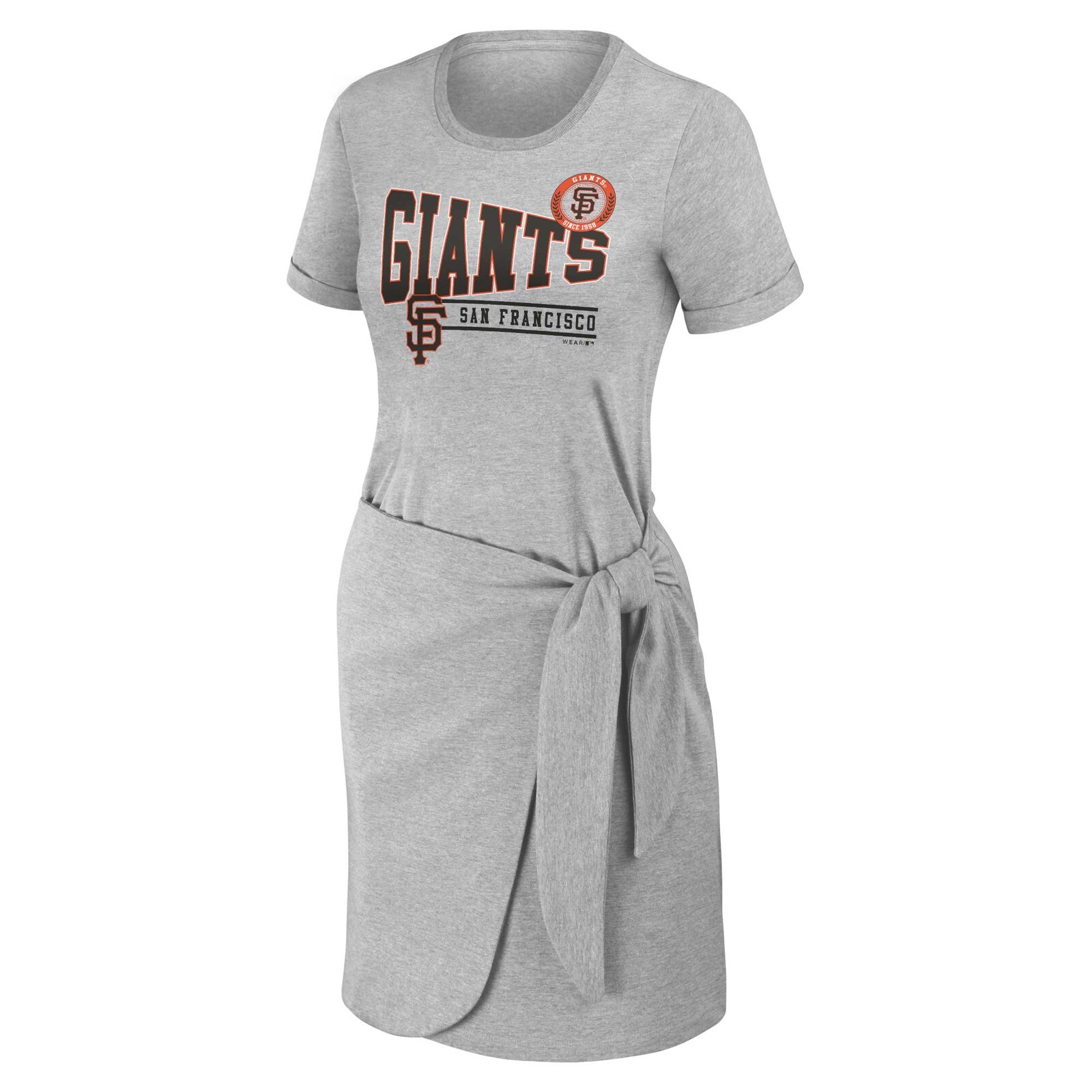 여성용 San Francisco Giants 매듭 장식 티셔츠 드레스 상세 이미지 3