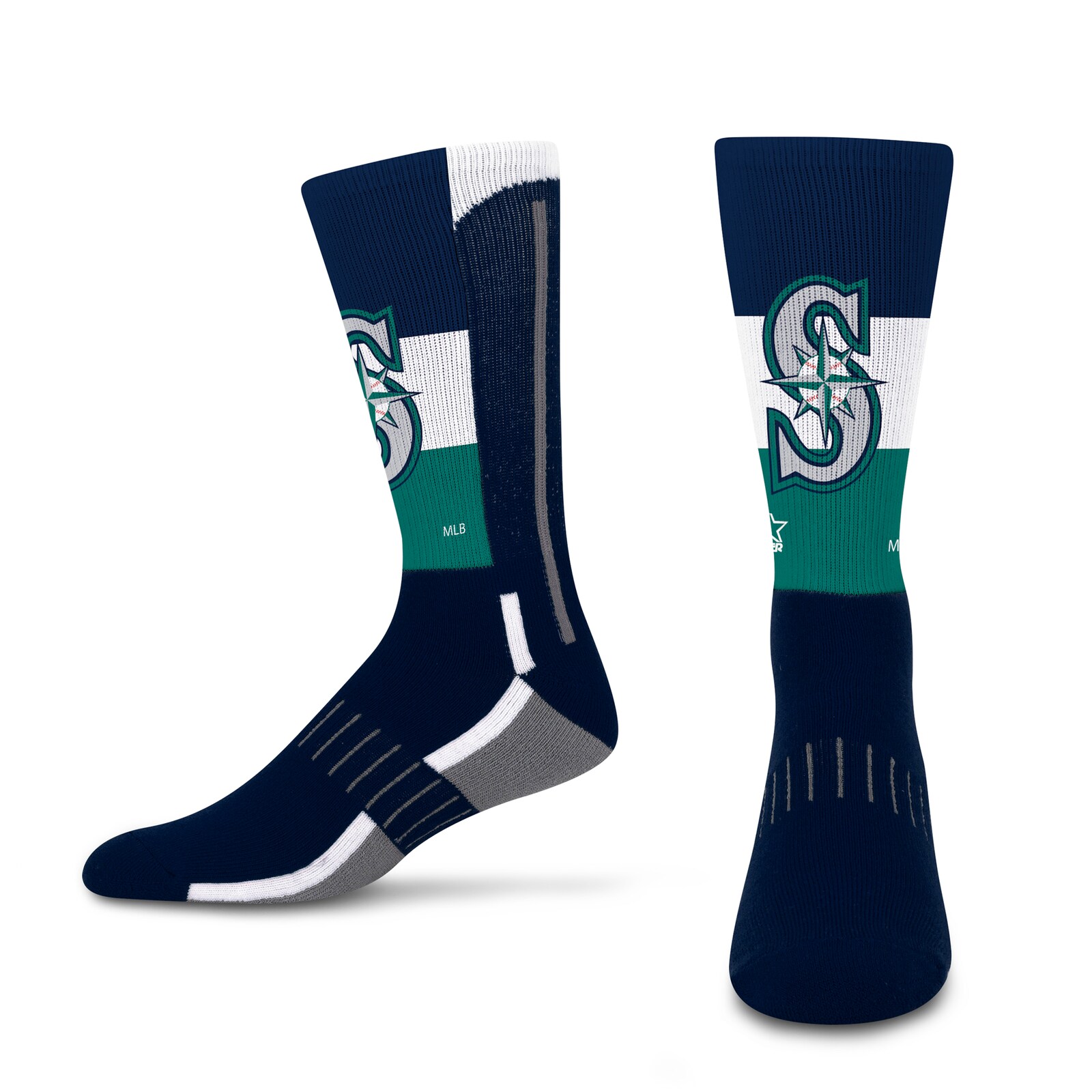 남녀공용 Seattle Mariners Starter Big Energy Neo 크루 양말 2팩 세트 상세 이미지 5