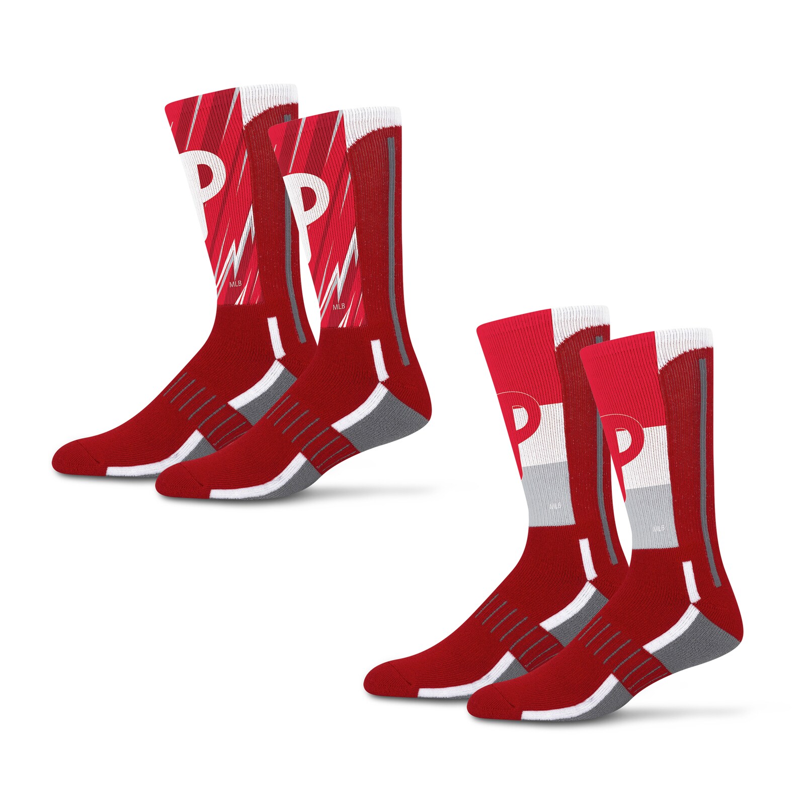 남녀공용 Philadelphia Phillies Starter Big Energy Neo 2팩 크루 양말 세트 상세 이미지 2
