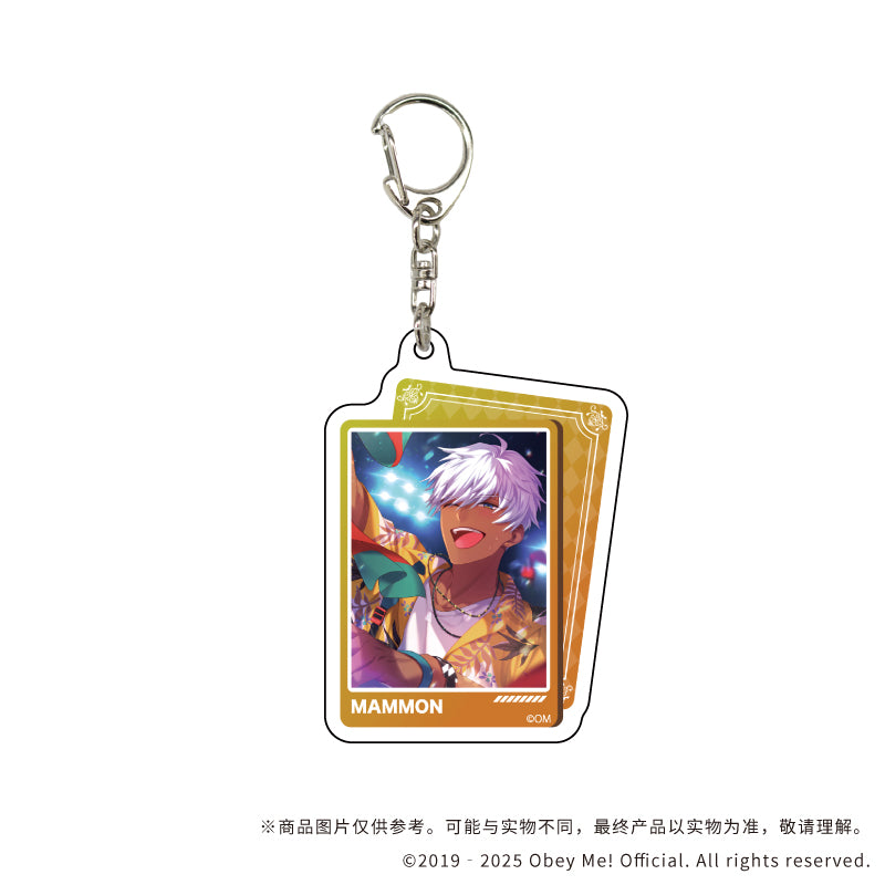 (1BOX=7)(Goods - Keychain) Obey Me! Nightbringer 아크릴 키링 12 (공식 일러스트) 상세 이미지 3