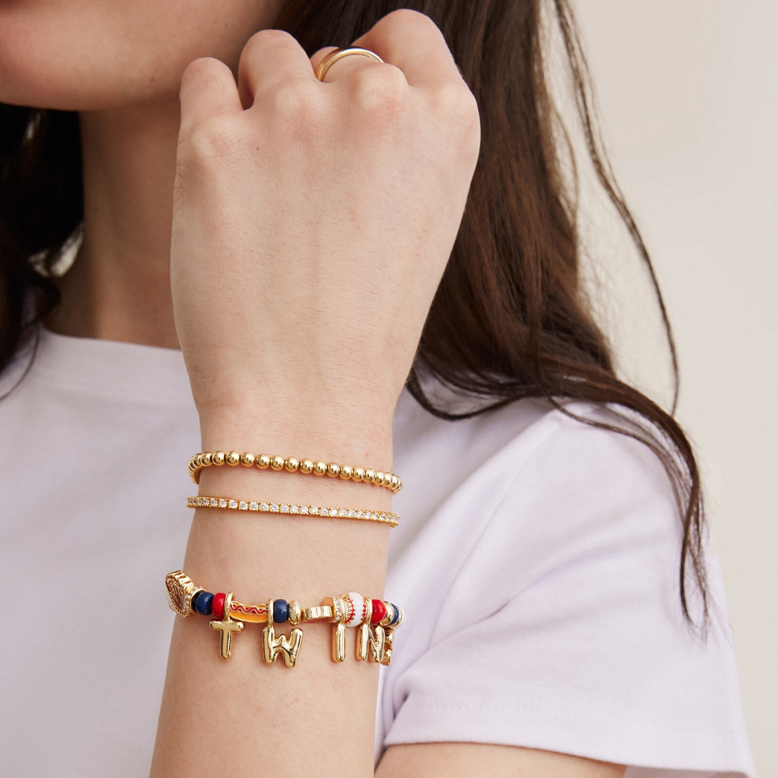 Minnesota Twins BaubleBar 모티프 비즈 팔찌 상세 이미지 3