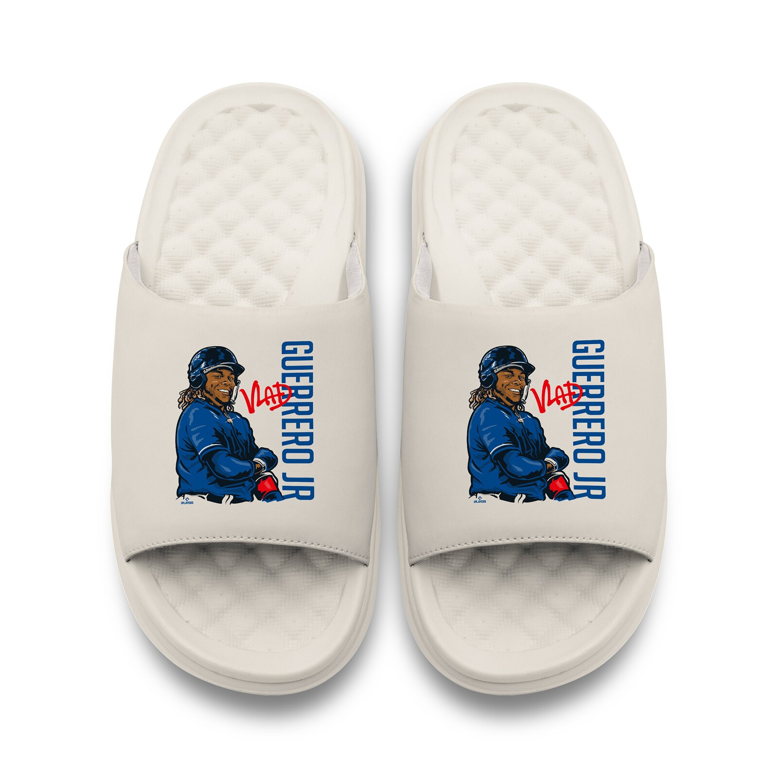 유소년용 Vladimir Guerrero Jr. ISlide 플레이어 콜라주 모티브 슬라이드 샌들 상세 이미지 3