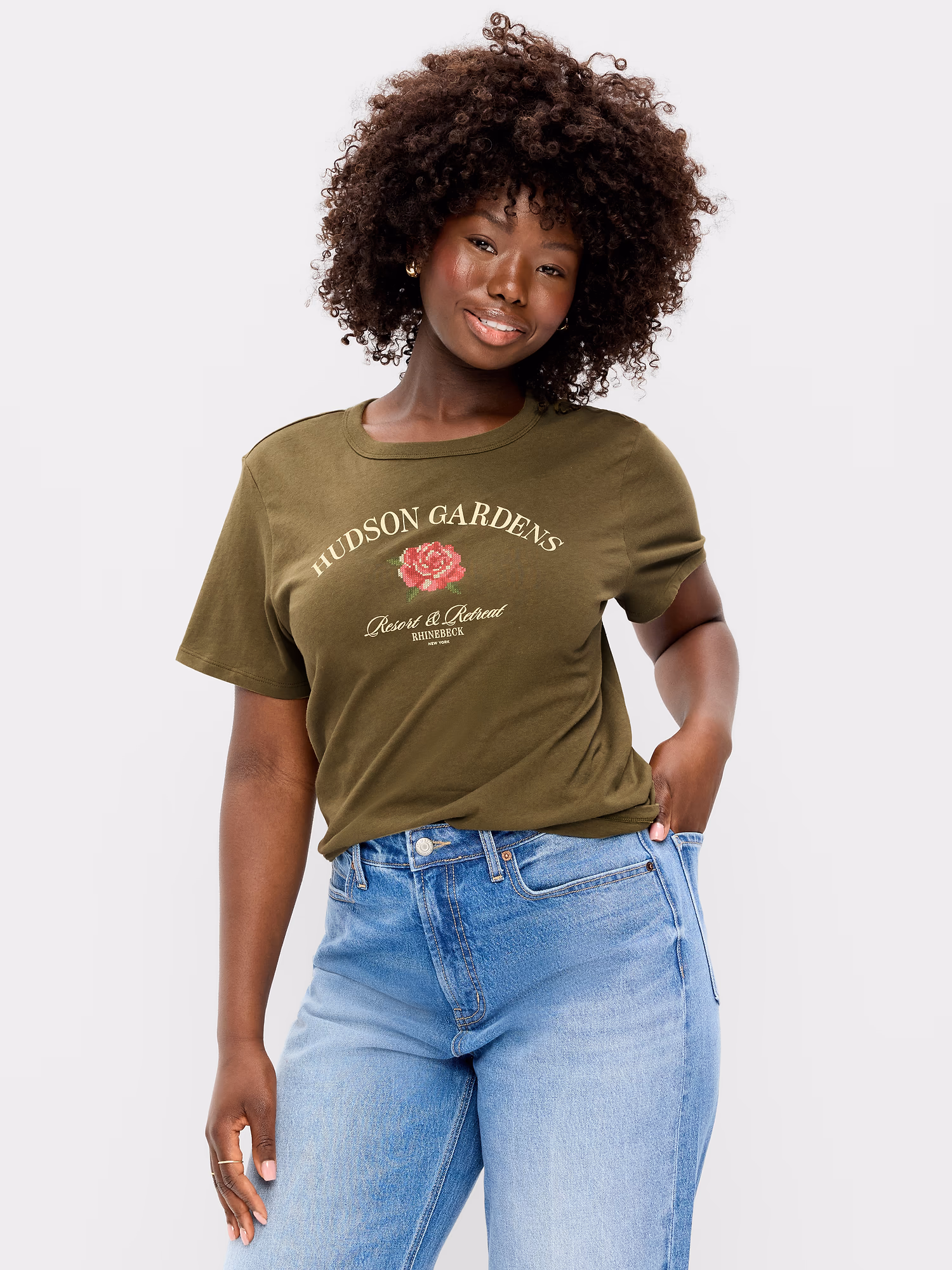 EveryWear 크루넥 그래픽 티셔츠 상세 이미지 5