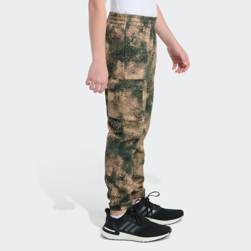 Elastic Waistband Woodland Camo Printed Cargo Joggers 상세 이미지 4