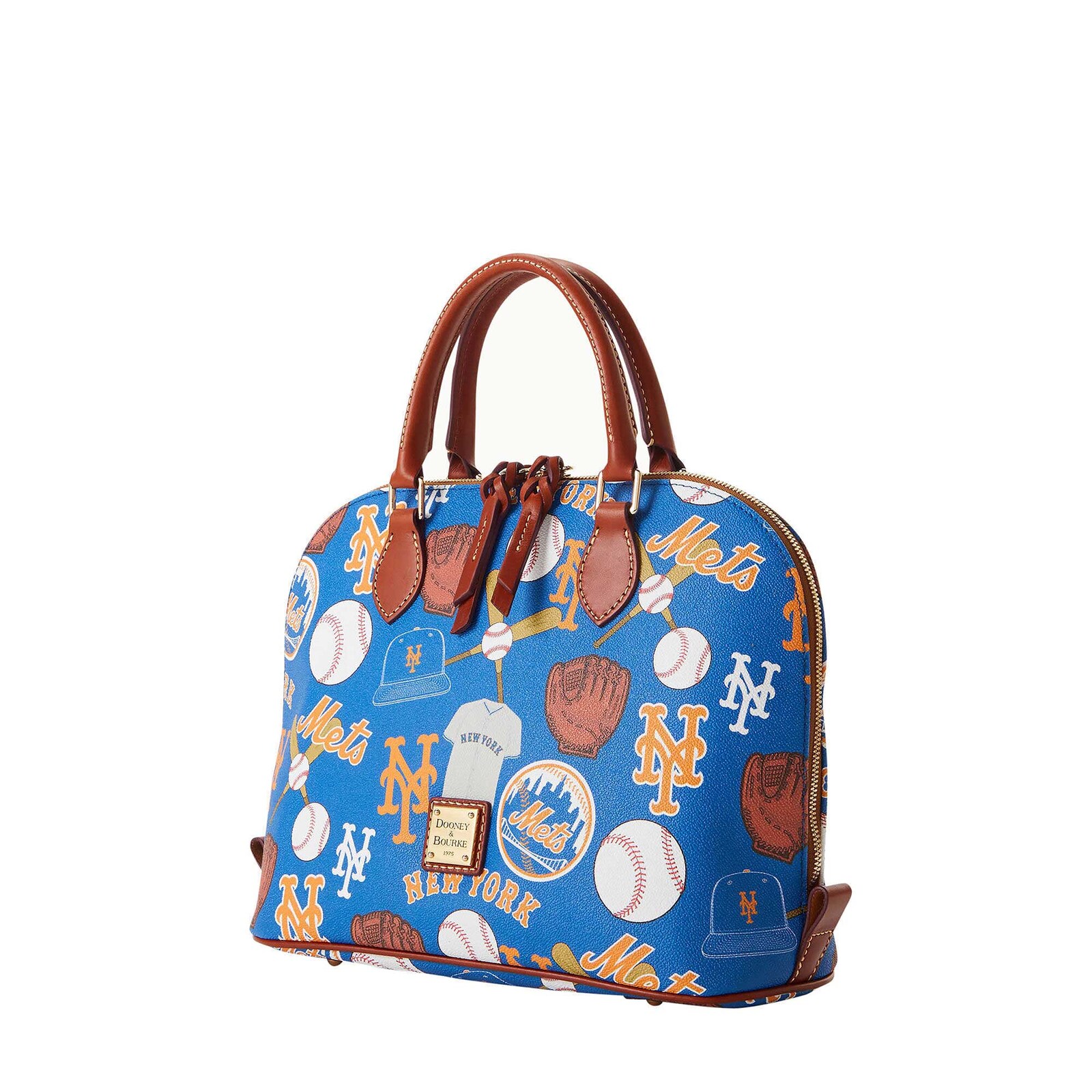 뉴욕 메츠 Dooney & Bourke Game Day Zip Zip 새첼 상세 이미지 3