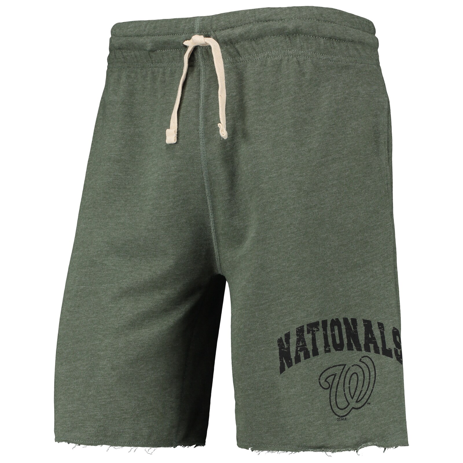 남성용 Washington Nationals Concepts Sport 헤더 그린 Mainstream 로고 테리 트리블렌드 쇼츠 상세 이미지 3