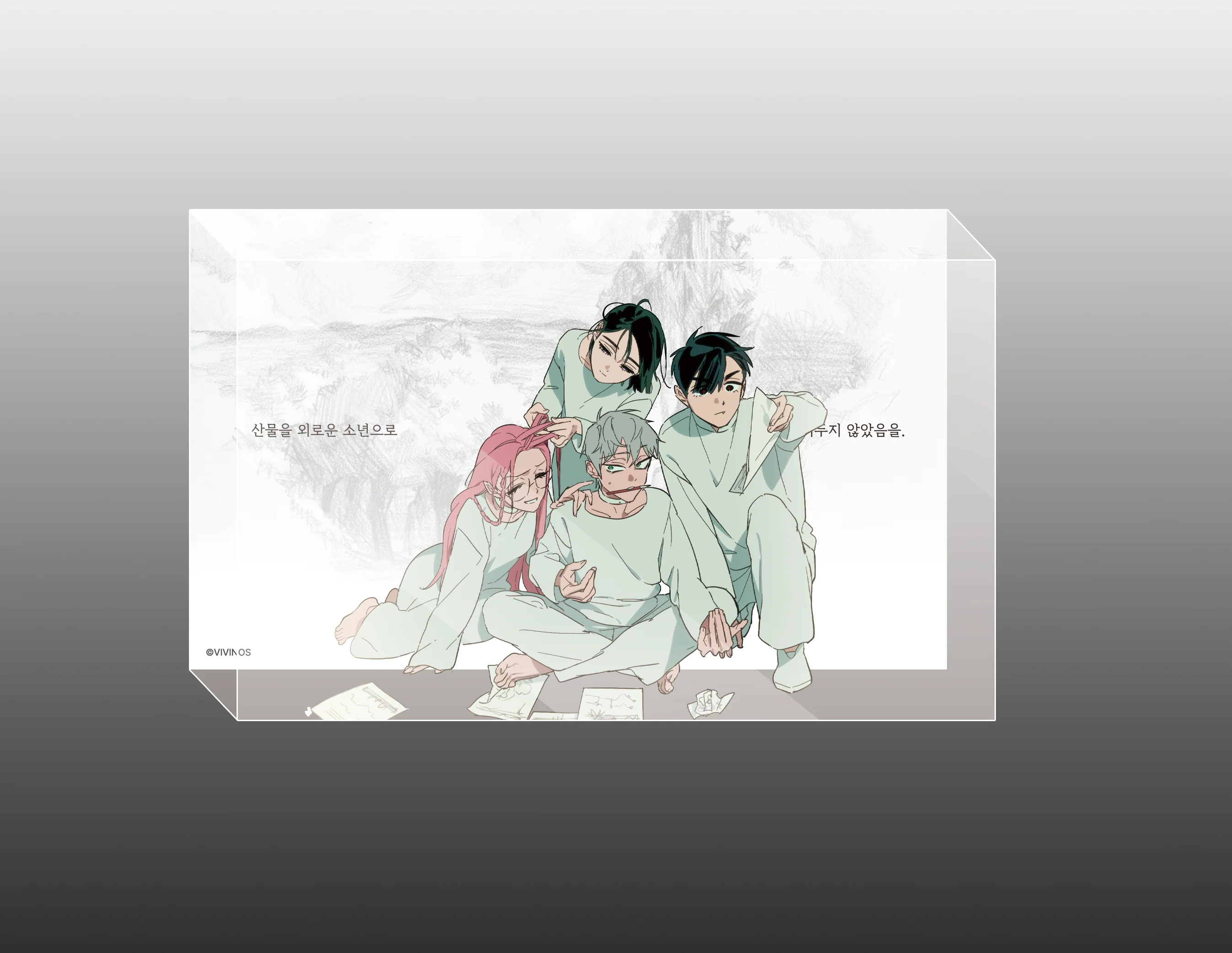 (굿즈 - 오너먼트) ALIEN STAGE Bunny Stage Acrylic Block Anakt 02