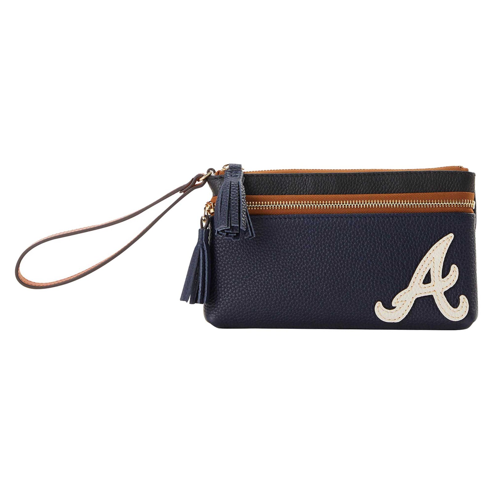 Atlanta Braves Dooney & Bourke Infield 더블 지퍼 손목지갑 상세 이미지 5