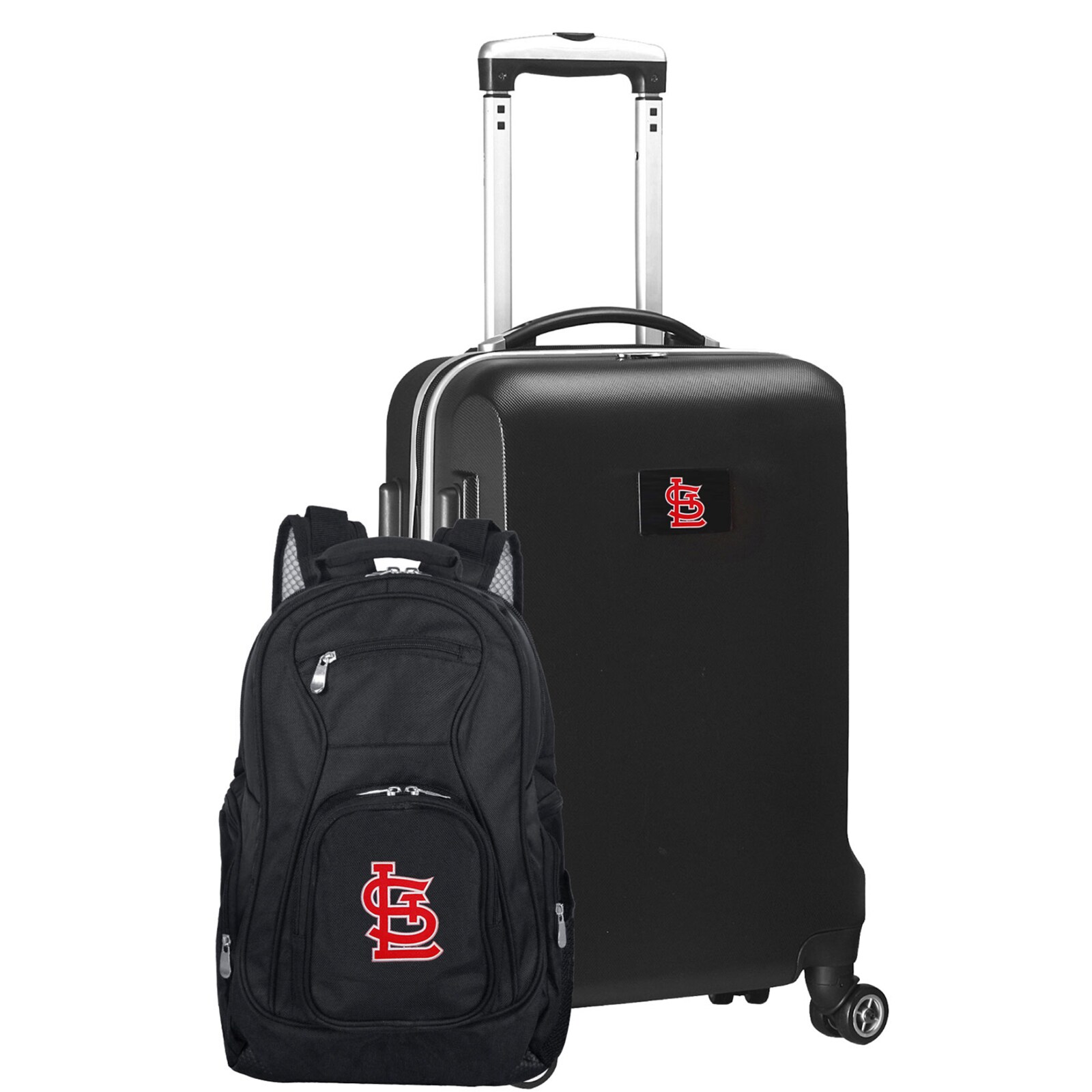 St. Louis Cardinals MOJO 블랙 Deluxe 2피스 백팩 및 기내용 세트