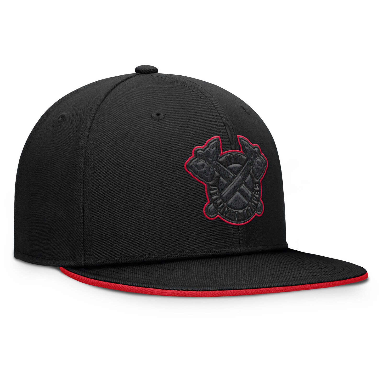 남성용 Atlanta Braves Fanatics 블랙 Glint 스냅백 모자 상세 이미지 4