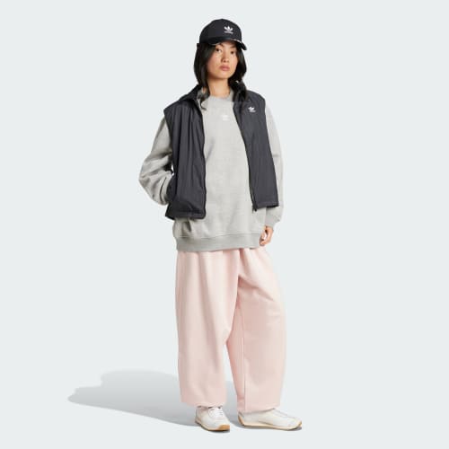 Essentials Fleece Long Oversized Crew Sweatshirt 상세 이미지 3