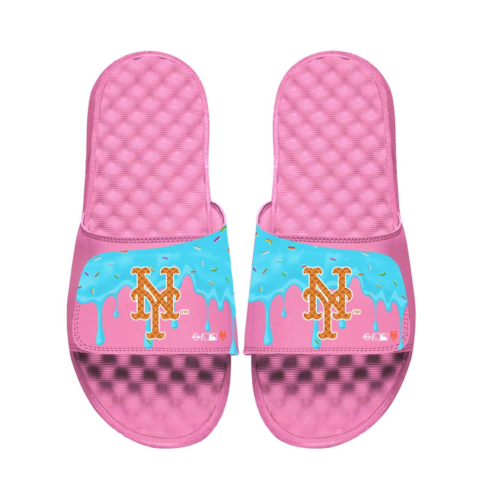 아동용 New York Mets ISlide 핑크 아이스크림 드립 슬라이드 샌들