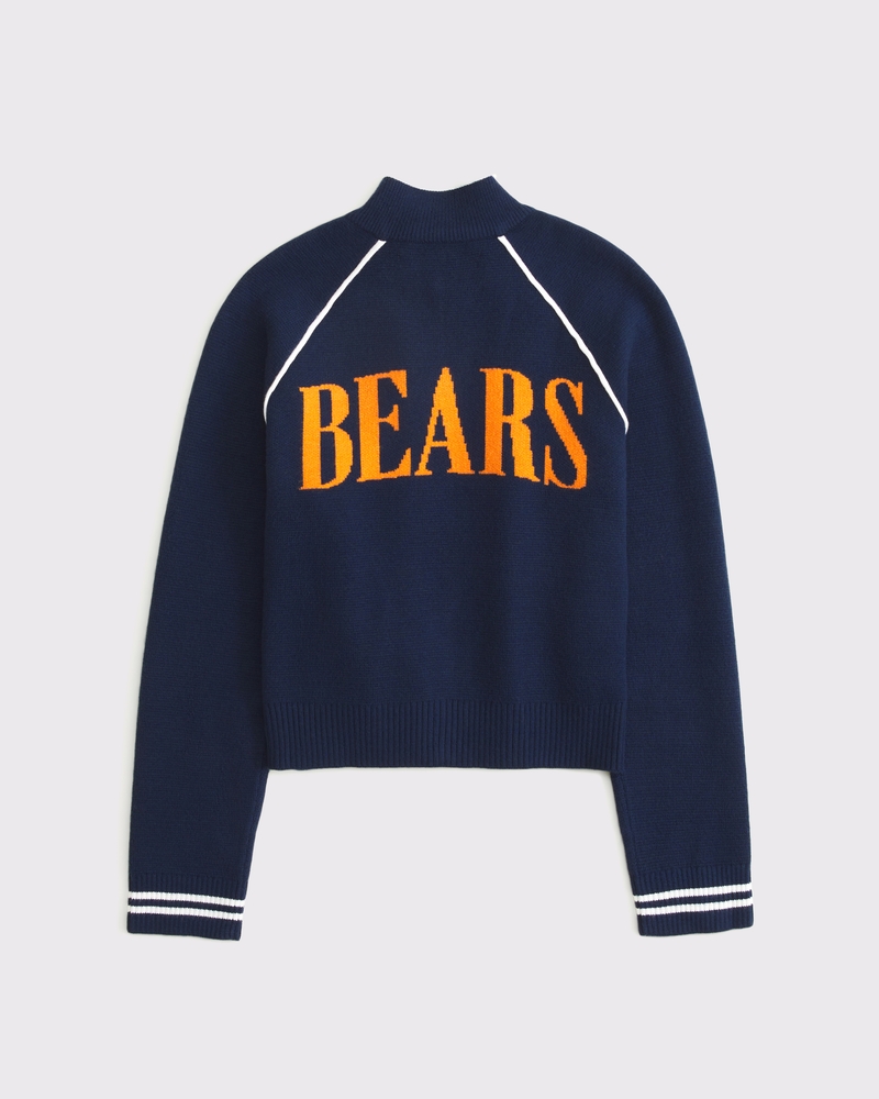 Chicago Bears Mockneck Zipper Cardigan 상세 이미지 8