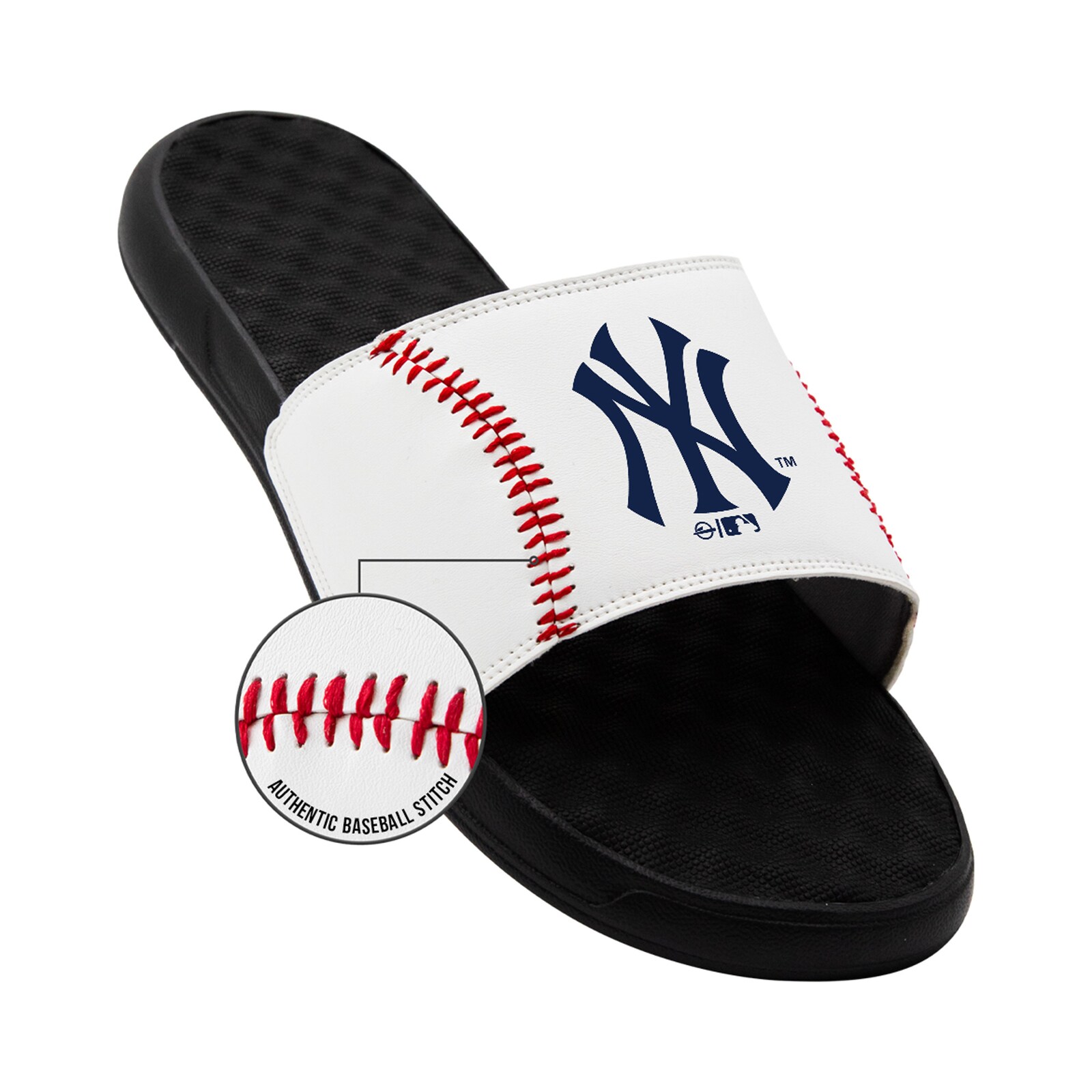 공용 New York Yankees ISlide 베이스볼 스티치 슬라이드 샌들 상세 이미지 3