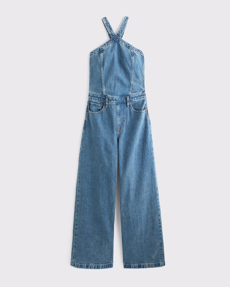 Halter Denim Jumpsuit 상세 이미지 6