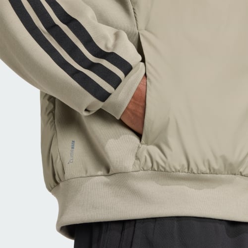 Essentials CLIMAWARM 3-Stripes Insulated Hooded Hybrid Jacket 상세 이미지 5