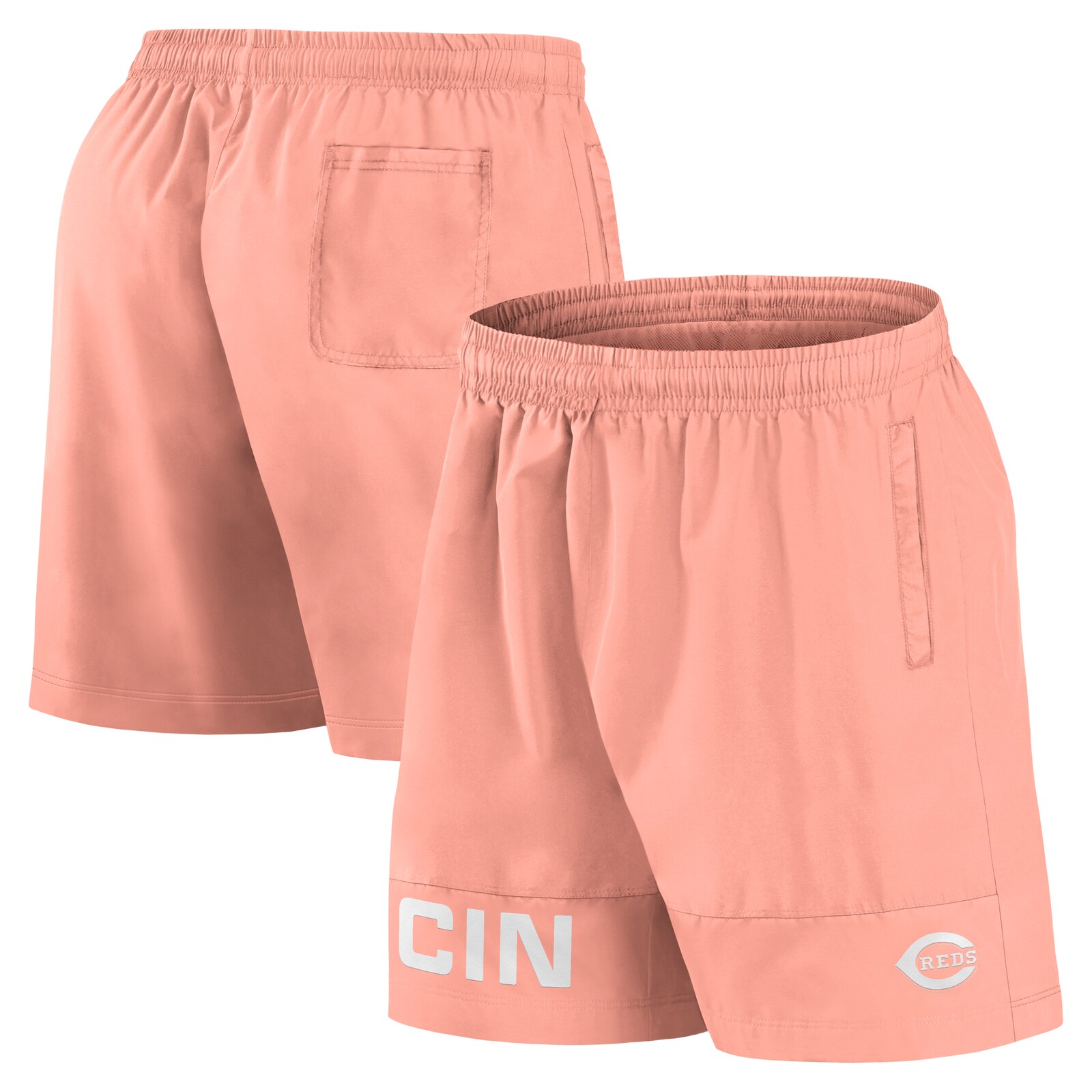 남성용 Cincinnati Reds Fanatics 코럴 Elements 수영 반바지 상세 이미지 2