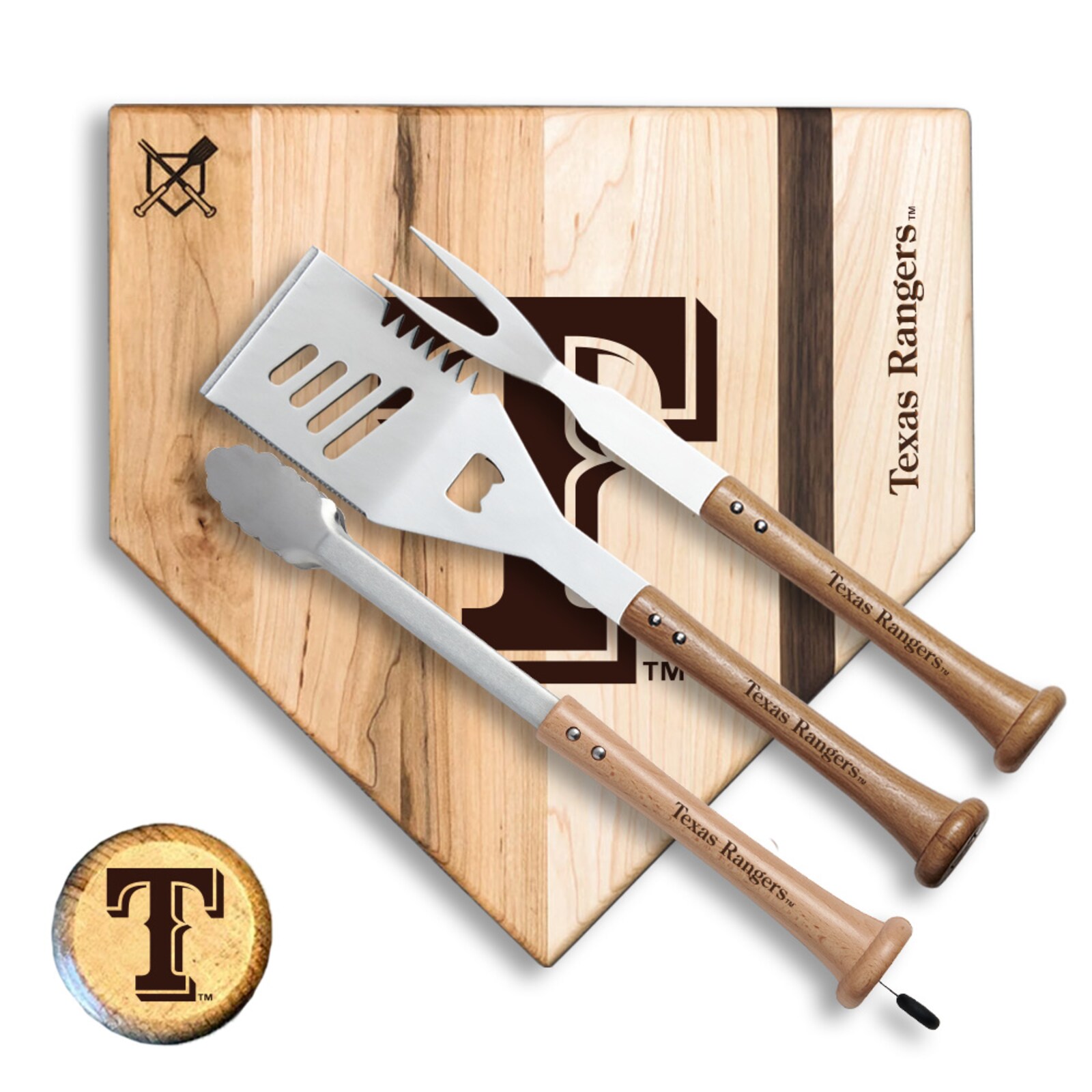 Texas Rangers Baseball BBQ 17'' Slugger 콤보 세트
