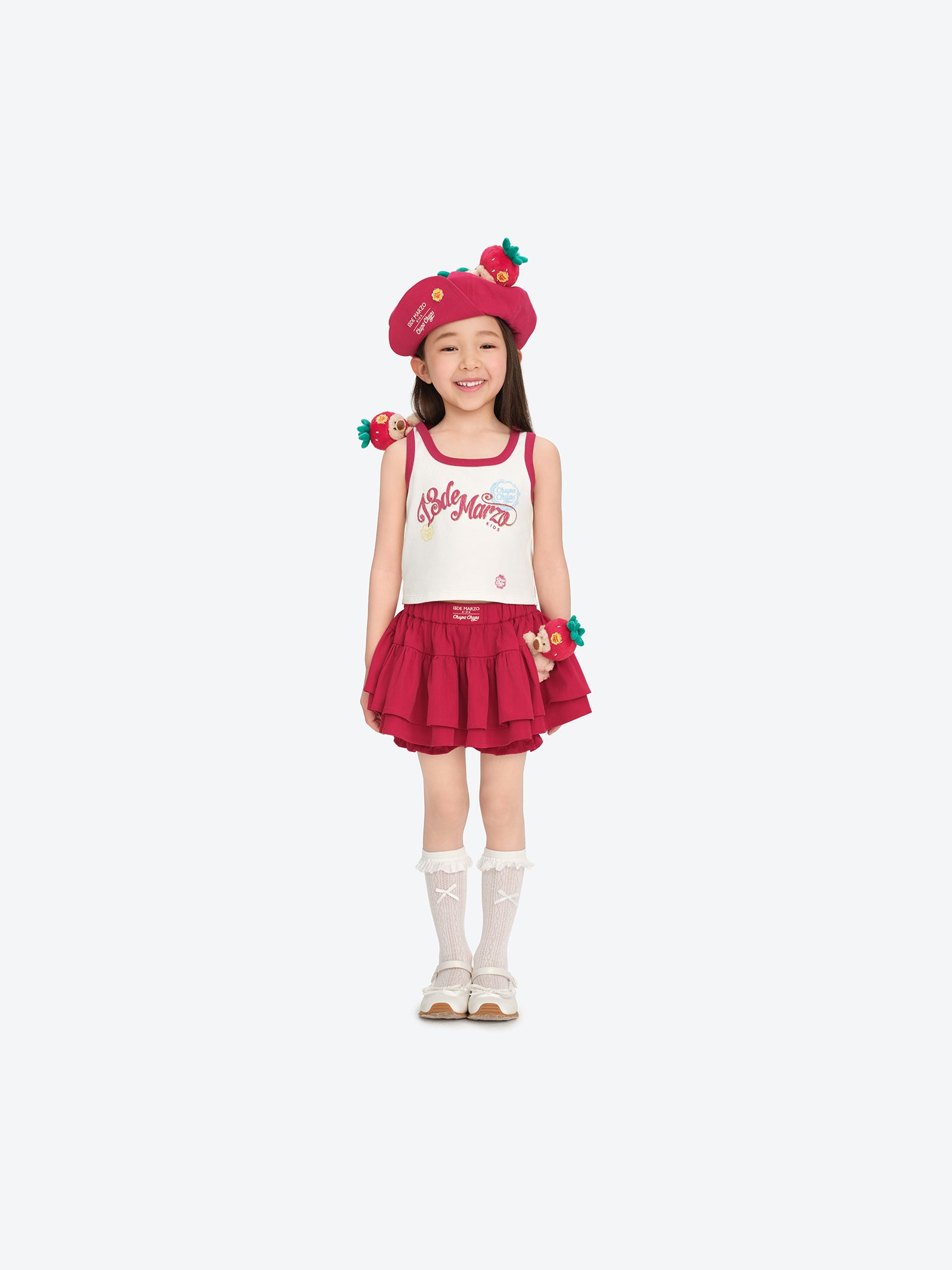 BabyBear 프린트 탱크톱 화이트 상세 이미지 2