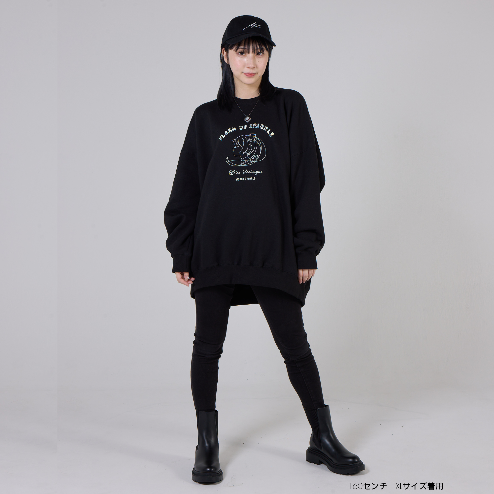하츠네 미쿠 컬리지 스웨트셔츠 상세 이미지 10
