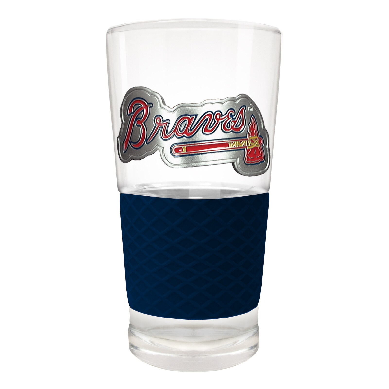 Atlanta Braves 22온스 실리콘 그립 필스너 글라스