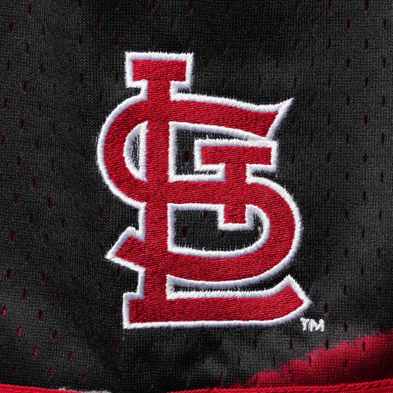세인트루이스 카디널스 미첼 앤 네스 레드 하이퍼 후프 쇼츠 상세 이미지 4