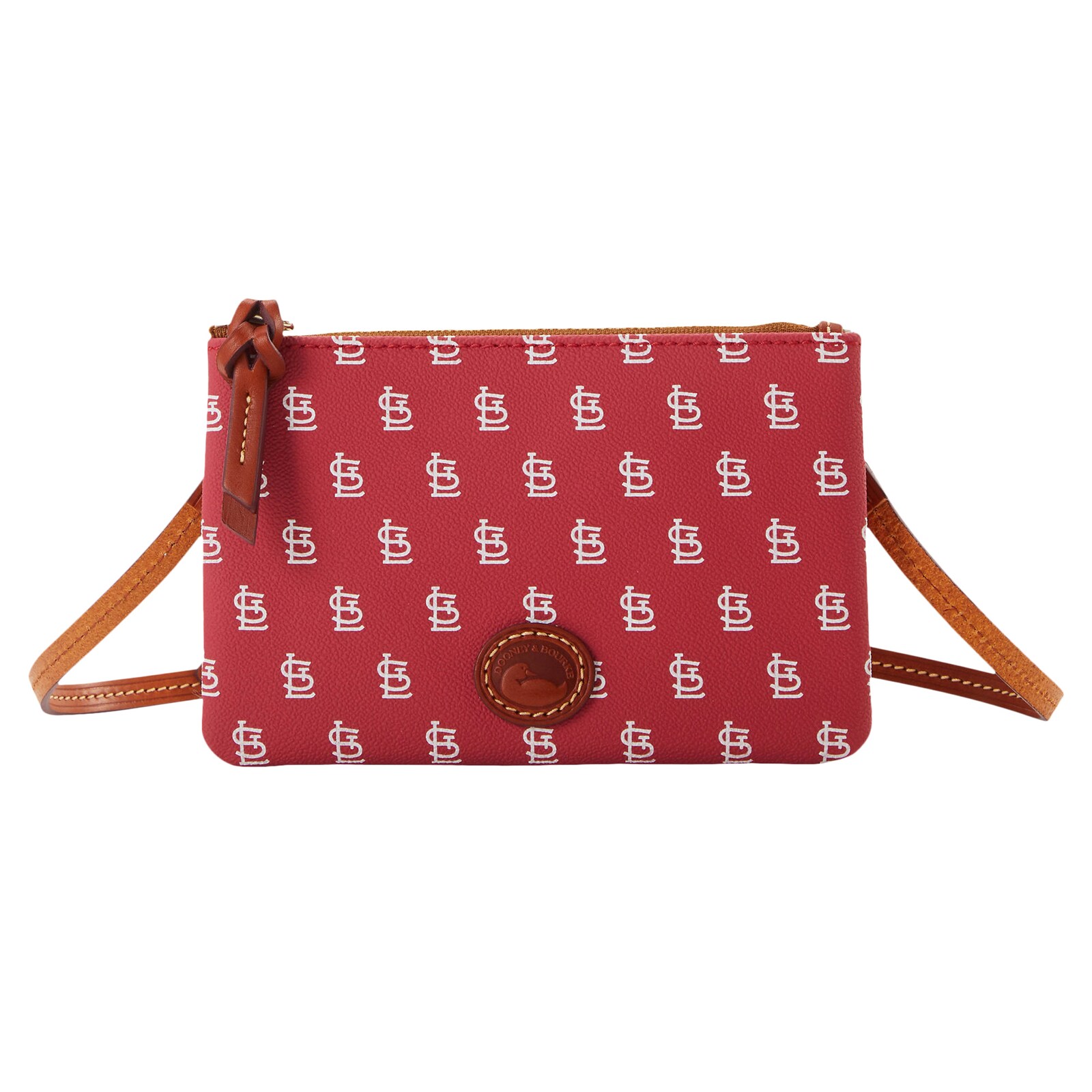 St. Louis Cardinals Dooney & Bourke 탑 지퍼 크로스바디 지갑