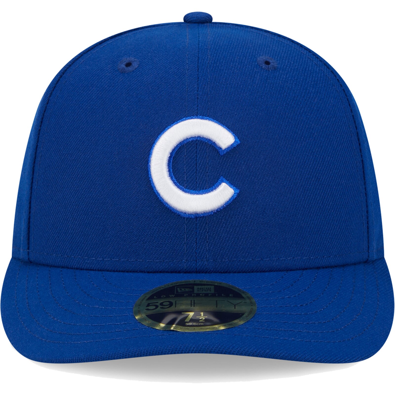 남성용 시카고 컵스 New Era 로열 화이트 로고 로우 프로파일 59FIFTY 맞춤 모자 상세 이미지 3