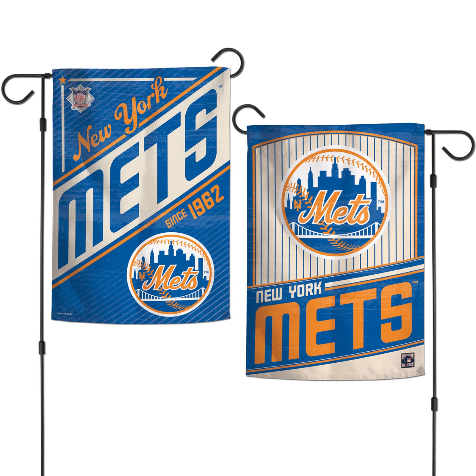 WinCraft New York Mets 양면 12'' x 18'' 가든 깃발 상세 이미지 4
