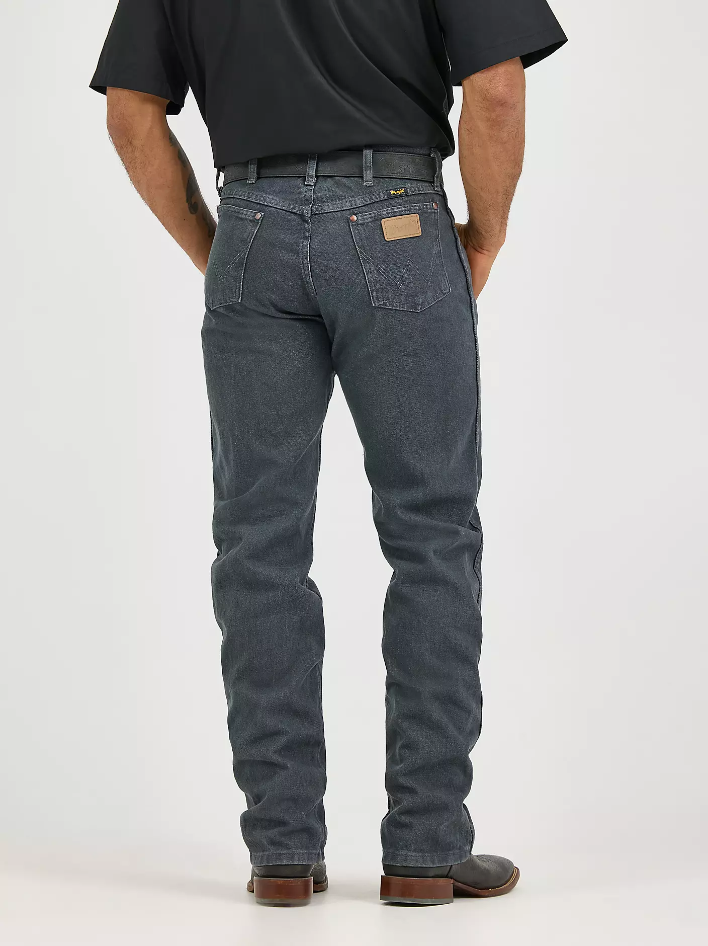 카우보이 컷® 오리지널 핏 차콜 그레이 진 Wrangler® 상세 이미지 3