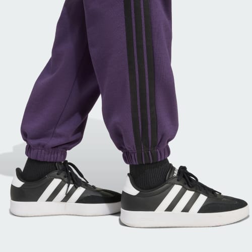 Essentials 3-Stripes Fleece Loose-Fit Pants 상세 이미지 6