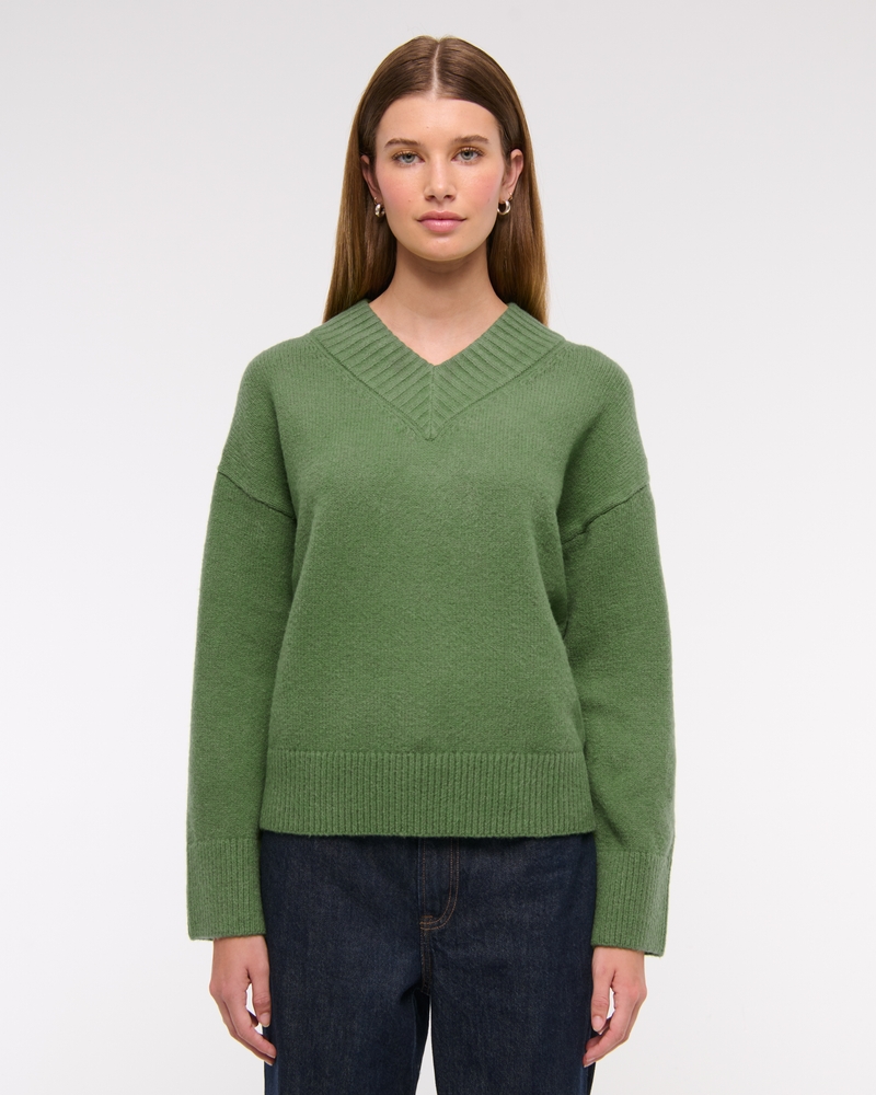 High V-Neck Sweater 상세 이미지 3