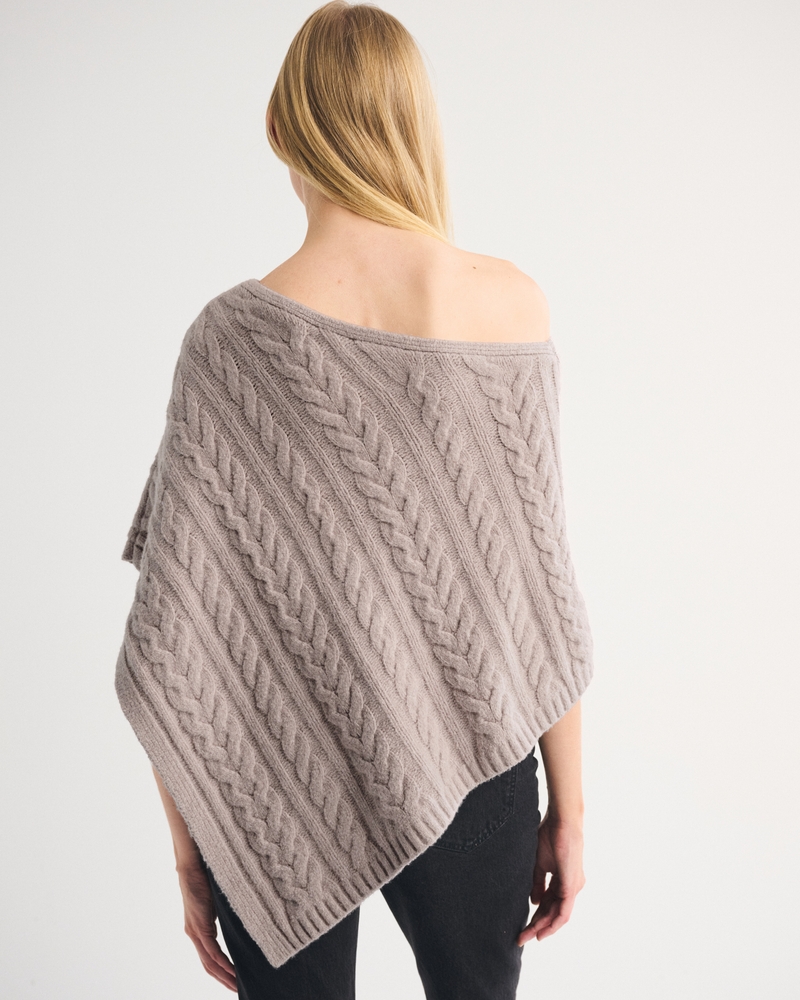 Cable-Knit Poncho 상세 이미지 4