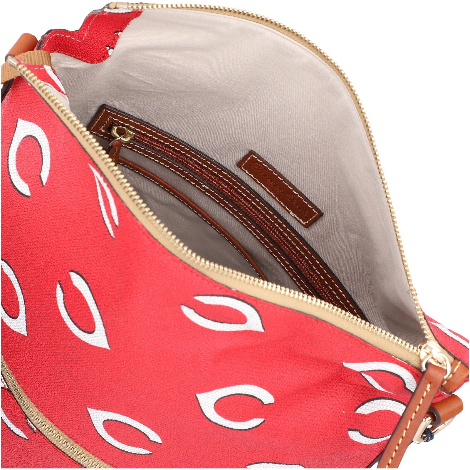 Cincinnati Reds Dooney & Bourke 스포티 모노그램 라지 가방 상세 이미지 4
