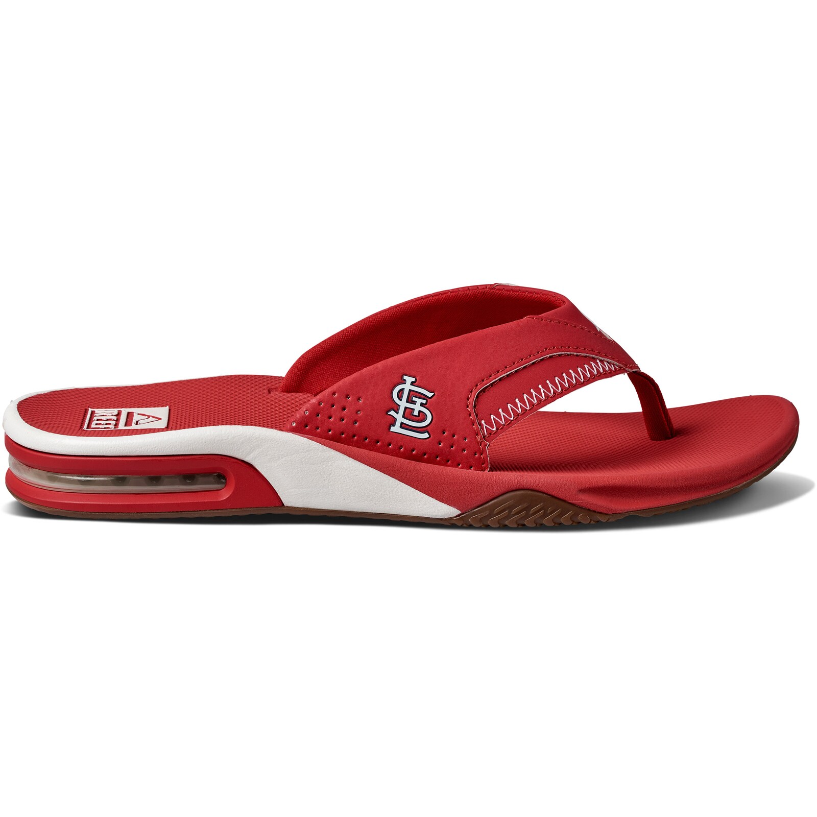 남성용 St. Louis Cardinals REEF Fanning 병따개 샌들 상세 이미지 4