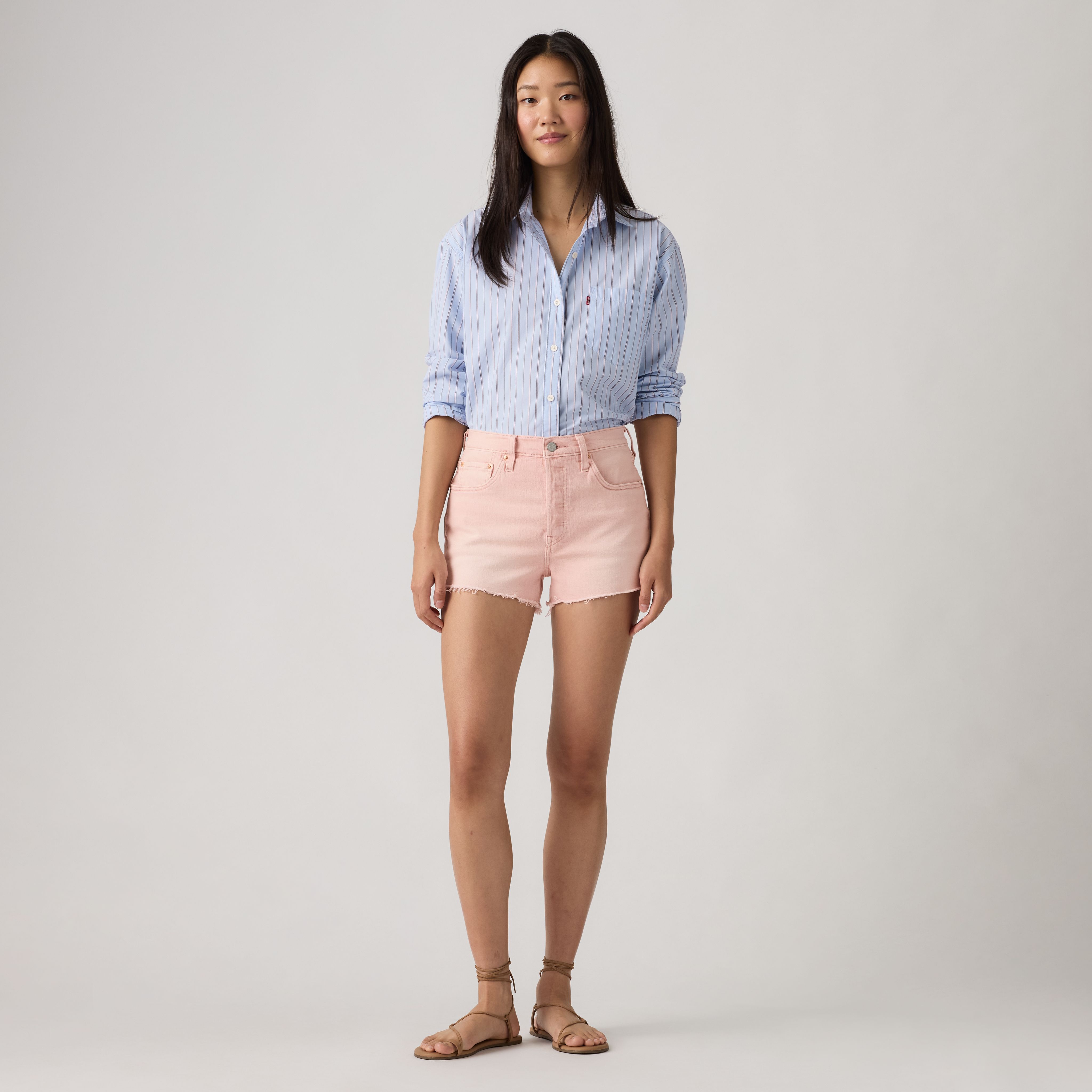 501® 오리지널 핏 하이라이즈 여성 반바지 상세 이미지 5