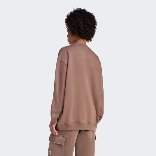 Essentials Fleece Long Oversized Crew Sweatshirt 상세 이미지 2