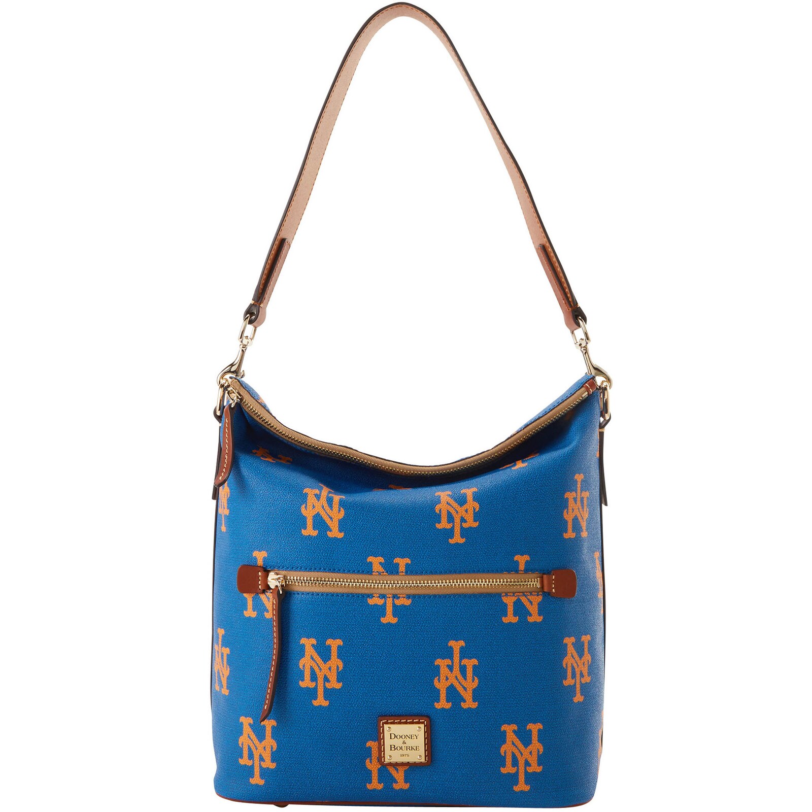 New York Mets Dooney & Bourke 스포티 모노그램 라지 지갑