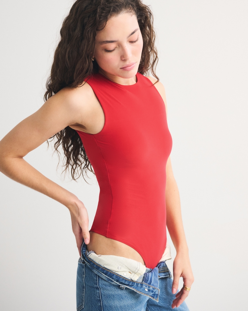 Bra-Free Soft Matte Seamless Fabric Bodysuit 상세 이미지 2