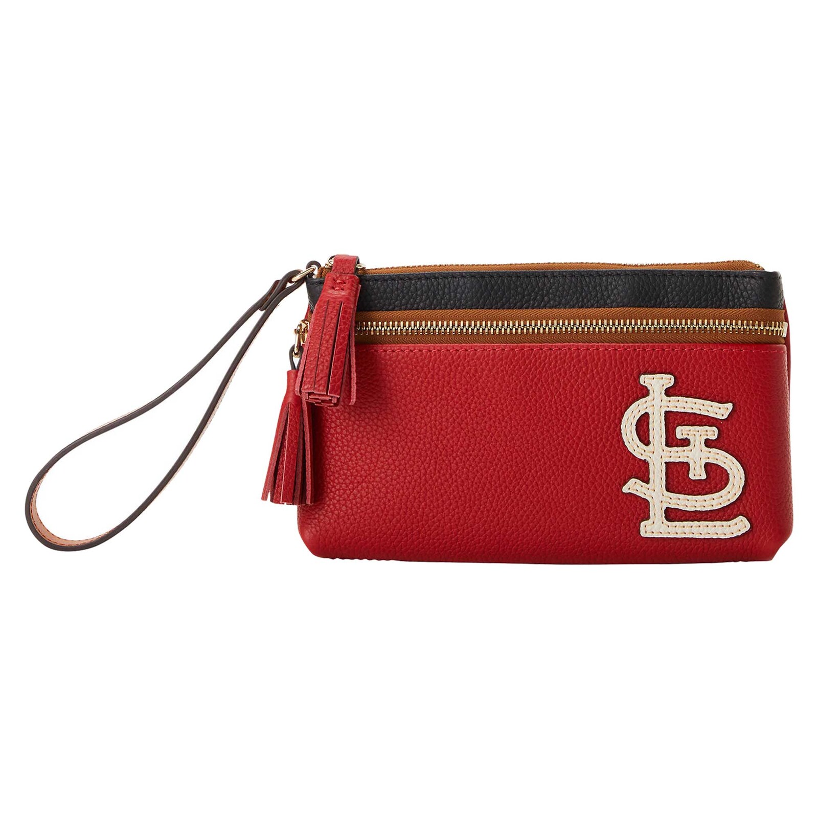 St. Louis Cardinals Dooney & Bourke Infield 이중 지퍼 손목지갑 상세 이미지 5
