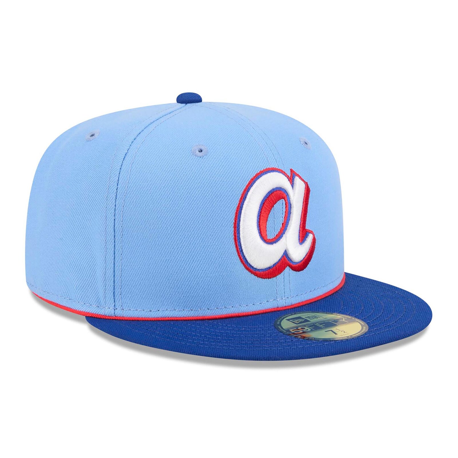남성용 Atlanta Braves New Era 라이트 블루 2026 City Connect 59FIFTY 피티드 모자 상세 이미지 4