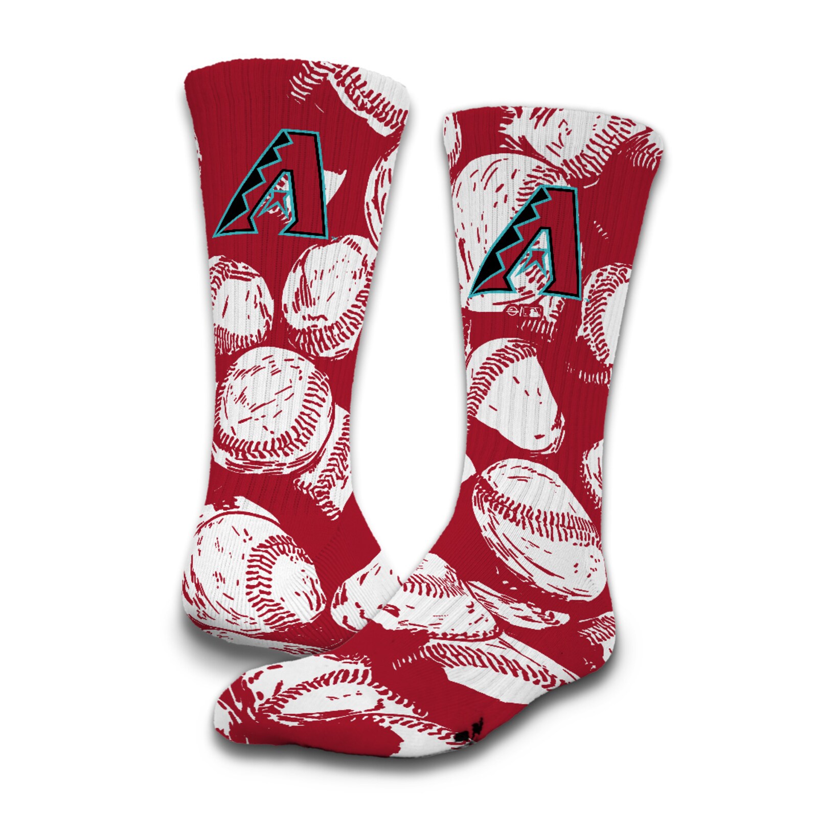 Arizona Diamondbacks ISlide 3팩 라이프스타일 크루 양말 세트 상세 이미지 5