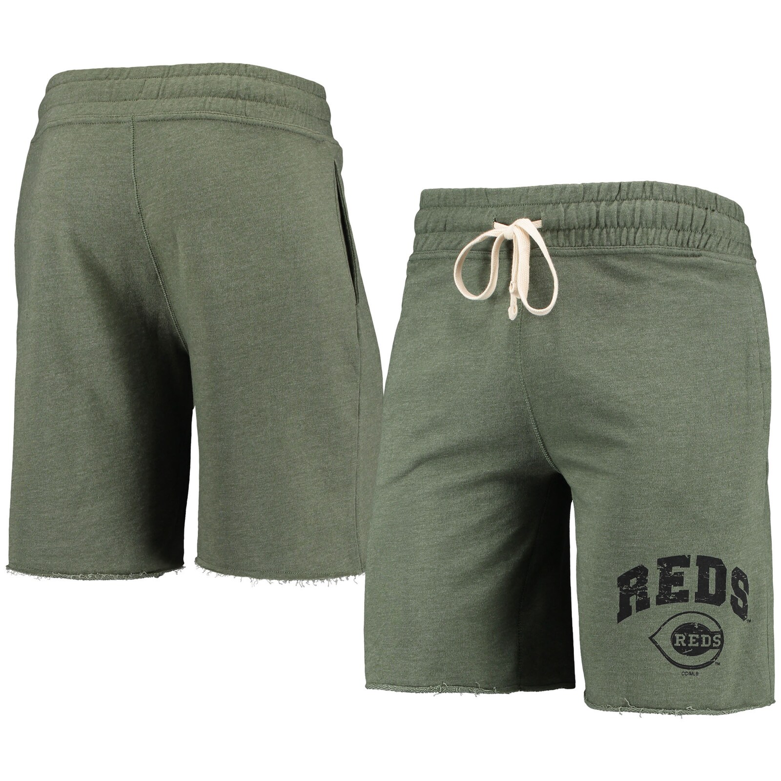 남성용 Cincinnati Reds Concepts Sport 헤더 올리브 Mainstream 트라이블렌드 반바지 상세 이미지 2