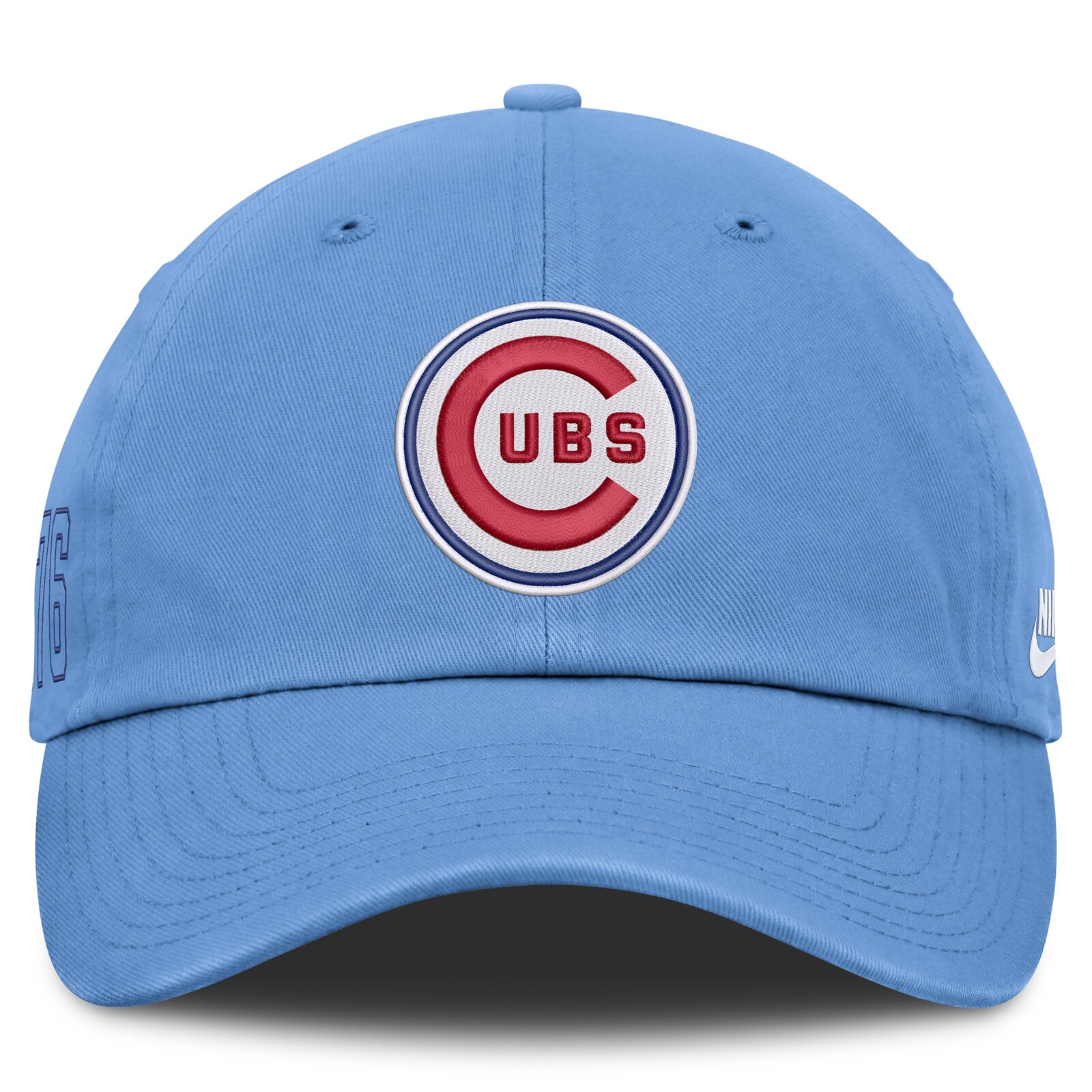 남성용 Chicago Cubs Nike 라이트 블루 Cooperstown Club 조절식 모자 상세 이미지 3