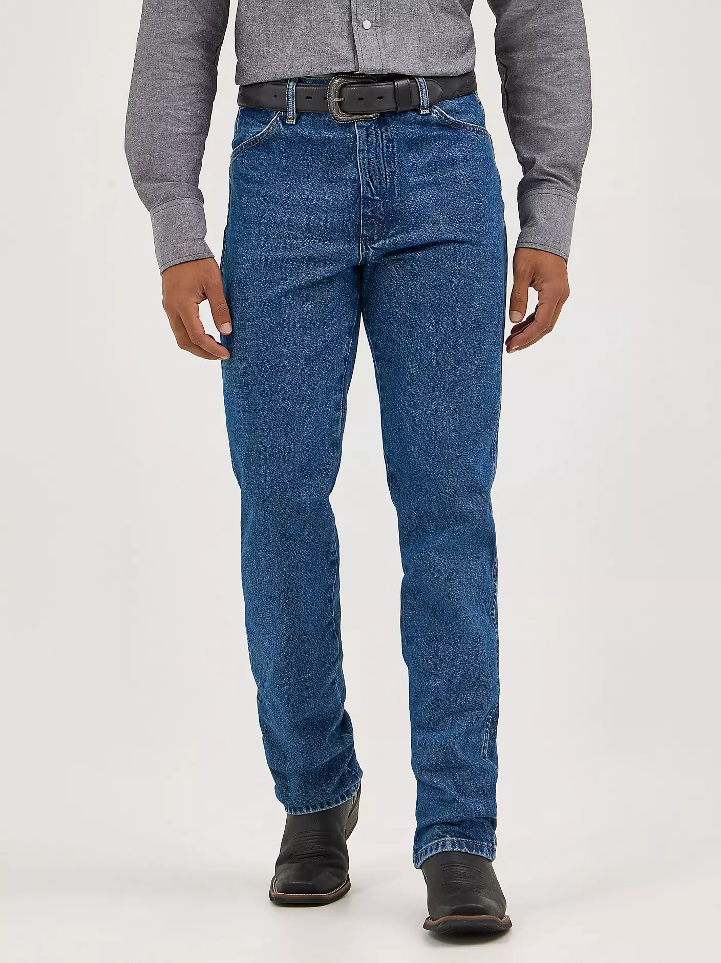 Cowboy Cut® 스톤워시드 슬림핏 진 상세 이미지 2