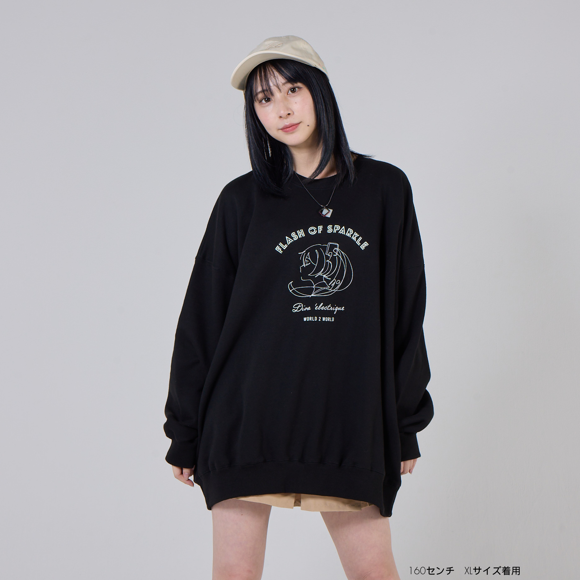 하츠네 미쿠 컬리지 스웨트셔츠 상세 이미지 9