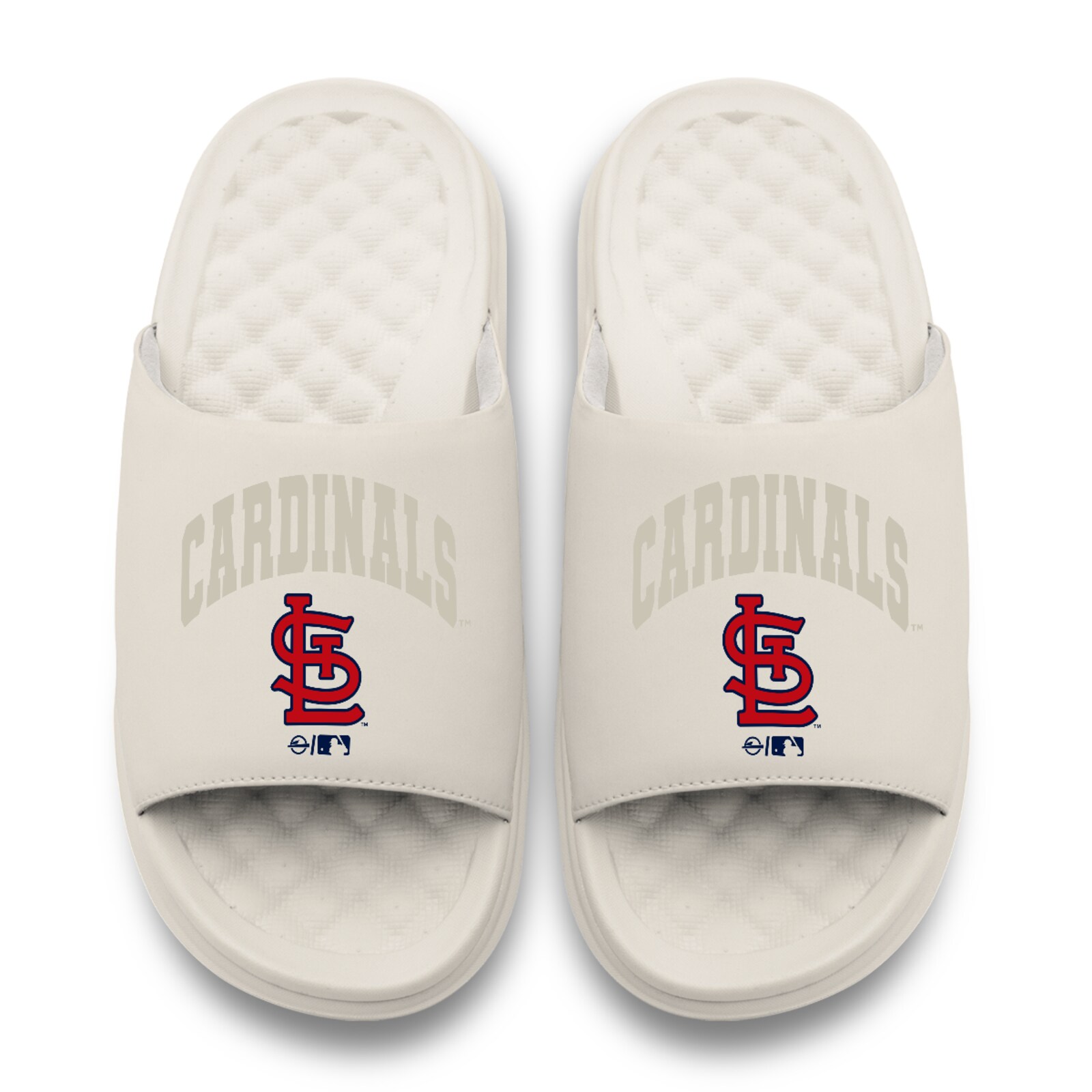 남녀공용 St. Louis Cardinals ISlide 크림 톤온톤 팝 모티브 슬라이드 샌들 상세 이미지 3