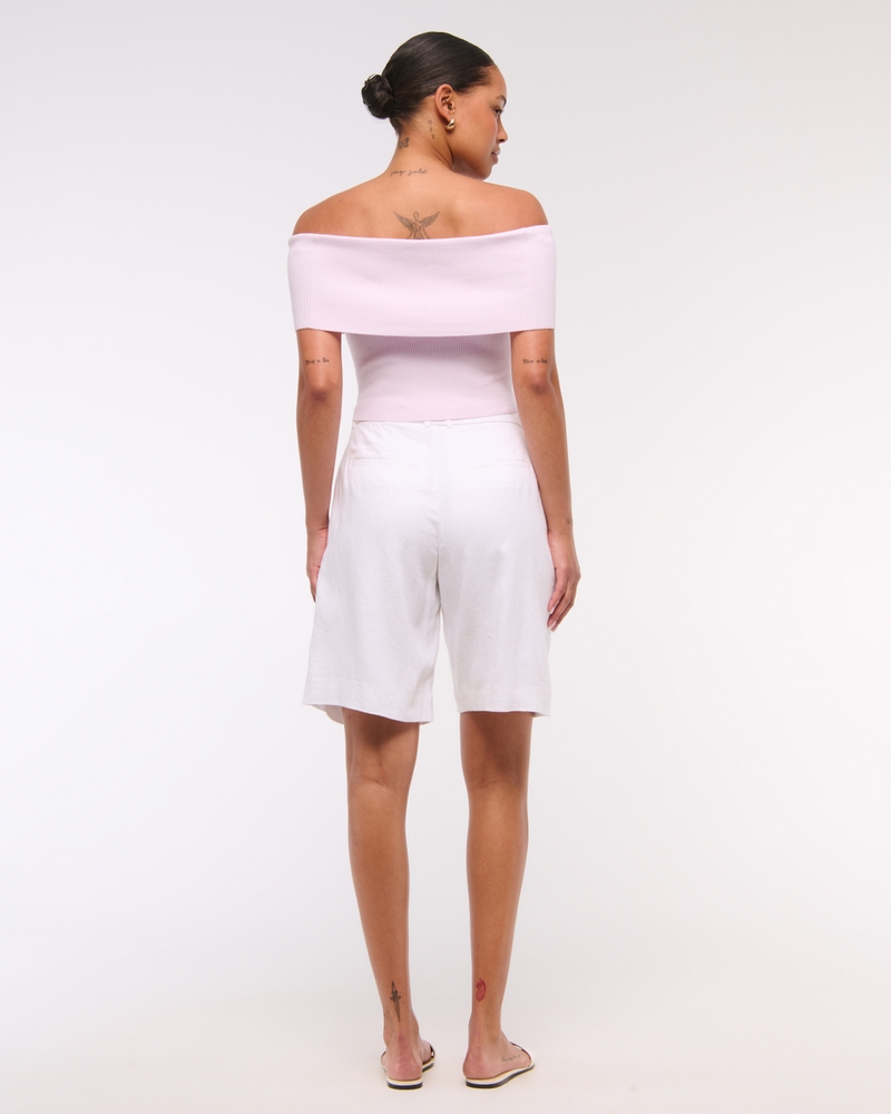 Foldover Off-The-Shoulder Sweater Top 상세 이미지 5